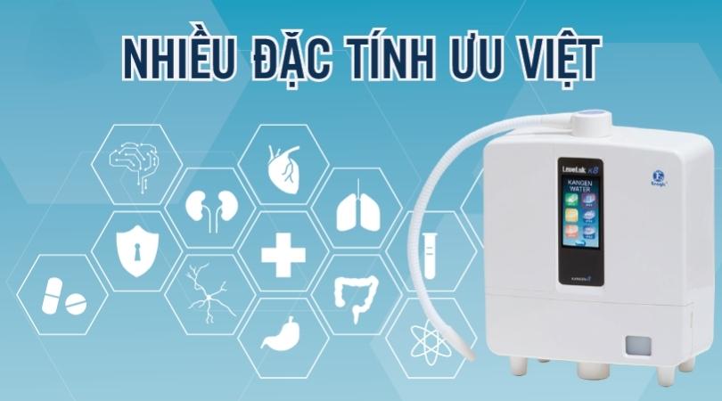 Máy điện giải ion kiềm Kangen LeveLuk K8 - Chính hãng 2023 ưu việt